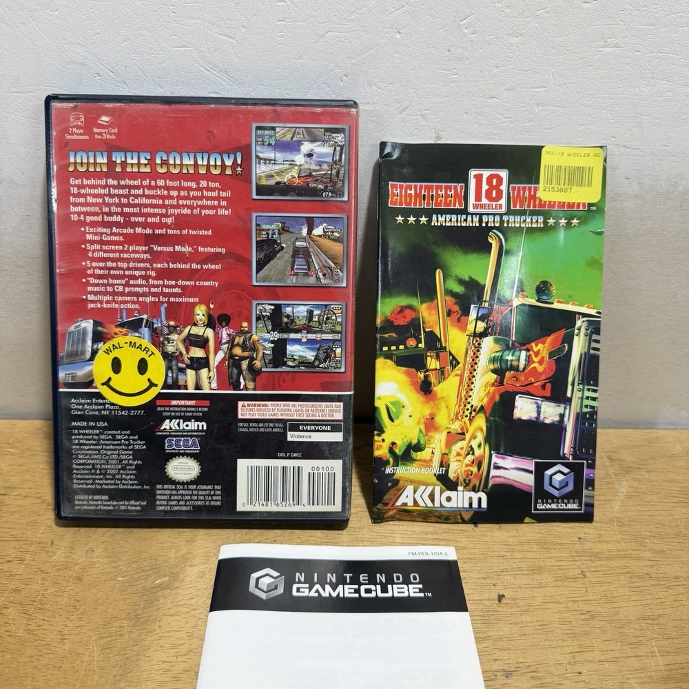 18-Wheeler American Pro Trucker Nintendo GameCube 2002 CIB DOL-P-GWEE Racing - Picture 2 of 6